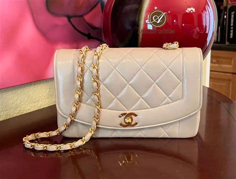 chanel diana small in beige|Chanel Diana Bags .